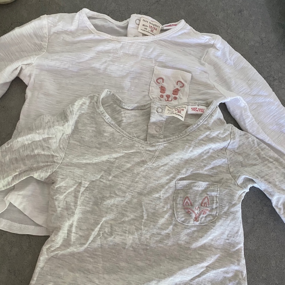 Zara Baby Girl Long Sleeve Top Bundle